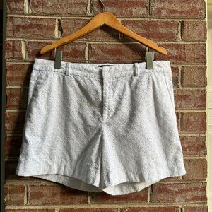 Banana Republic White Eyelet shorts, Size 14